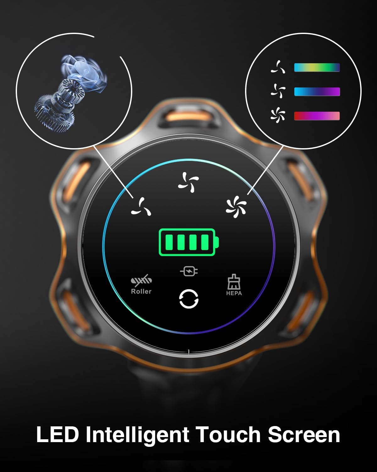 LED touch-screen controls